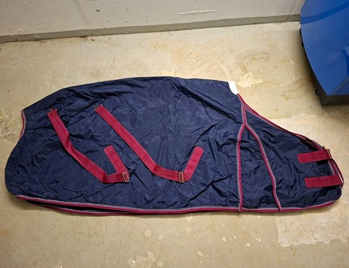 Regendecke dunkelblau pferd - regendecke,