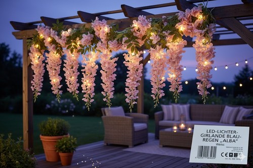 Led lichter girlande blauregen - led-lichter,